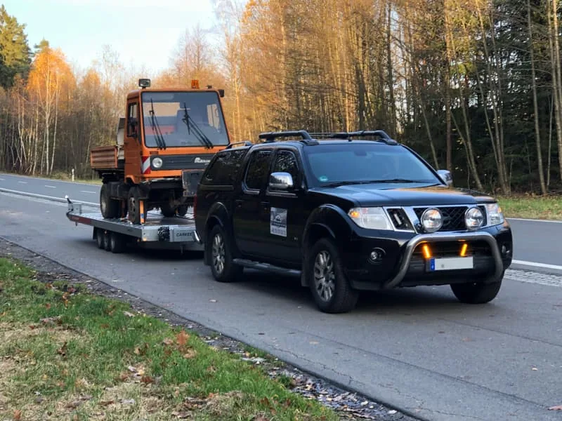 Vergangener Fahrzeugtransport